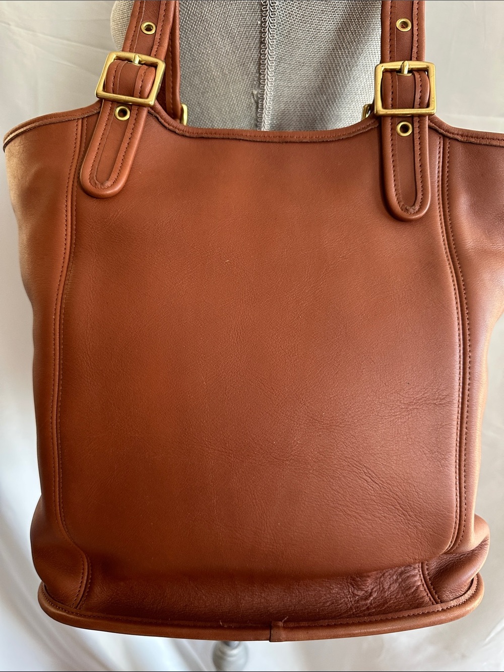 Vintage Coach 9090 LEGACY LARGE SHOPPER Shoulder Tote Bag in British Tan - Picture 4 of 9